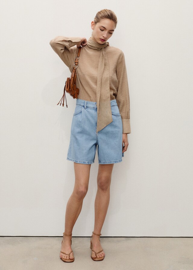 Mango Gerade Shorts mit Abnäher-Details Große Rabatte