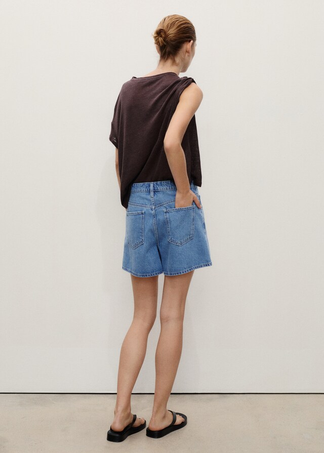Mango Jeans-Shorts mit hoher Taille Neuheiten