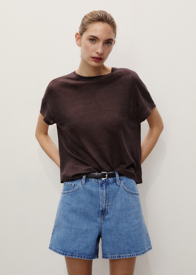 Mango Jeans-Shorts mit hoher Taille Neuheiten