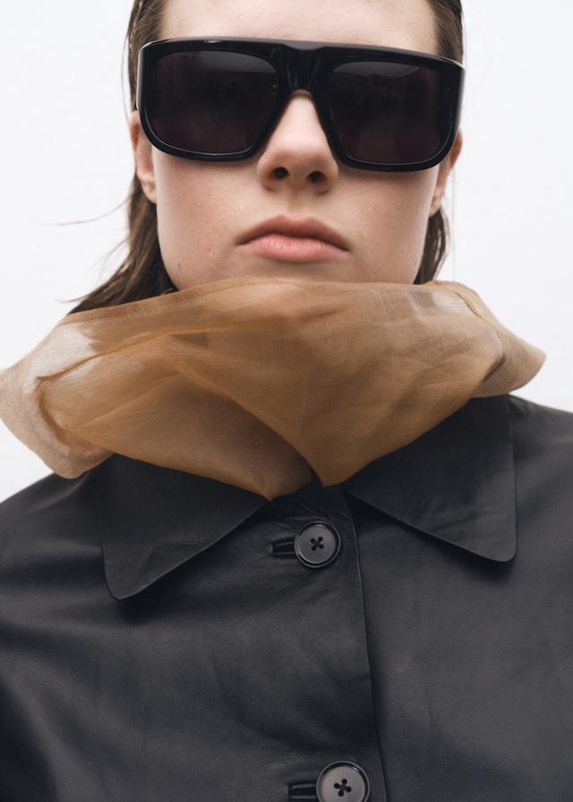 Mango Lederjacke mit Knöpfen Bis zu 50% Rabatt