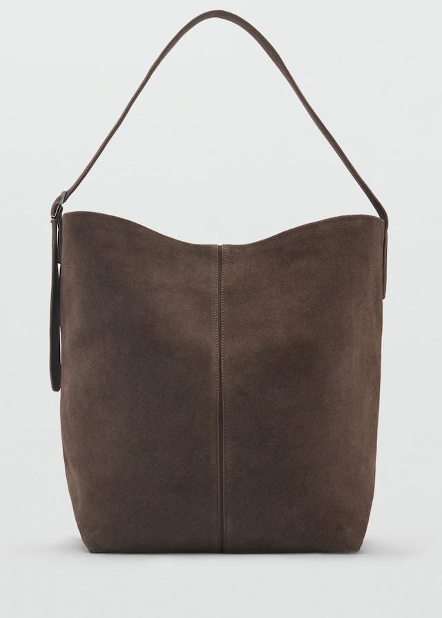Mango Shopper-Bag aus Rauleder Nur noch ein Tag übrig