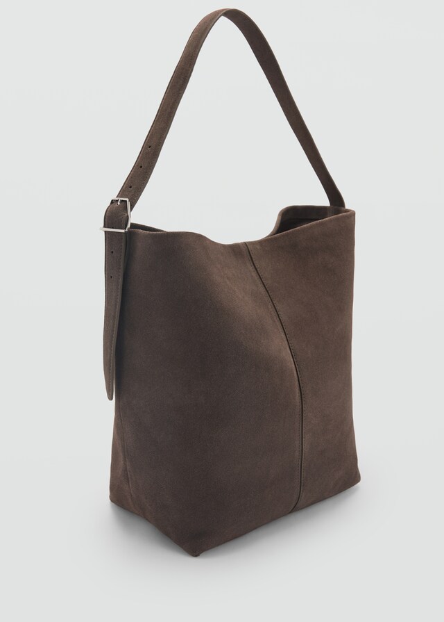 Mango Shopper-Bag aus Rauleder Nur noch ein Tag übrig