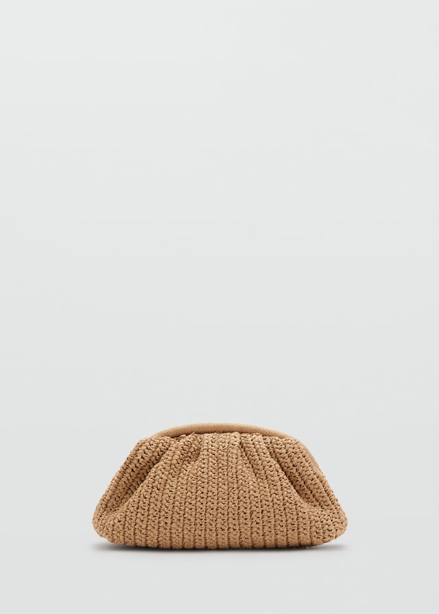 Mango Handtasche aus Naturfaser 50% Rabatt mit kostenlosem Versand