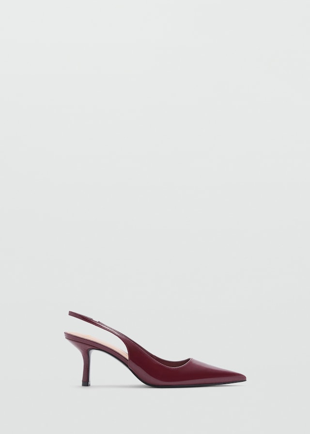 Mango Spitz zulaufender Schuh mit Lackleder-Effekt Fabrikladen