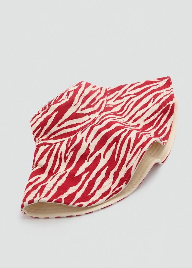 Mango Wendbarer Bucket Hat mit Zebramotiv Vatertagsangebot
