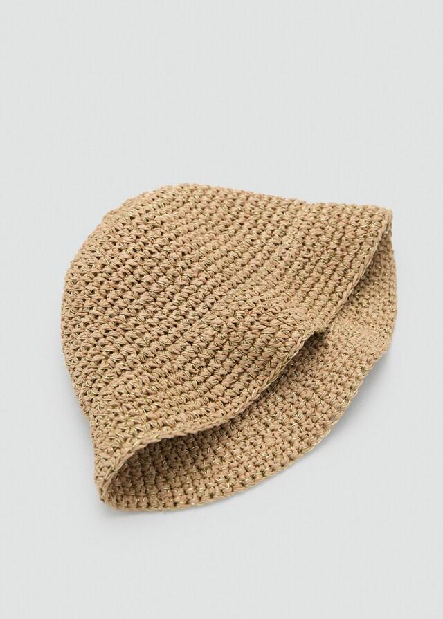 Mango Bucket Hat aus Stroh Jubiläumsangebot