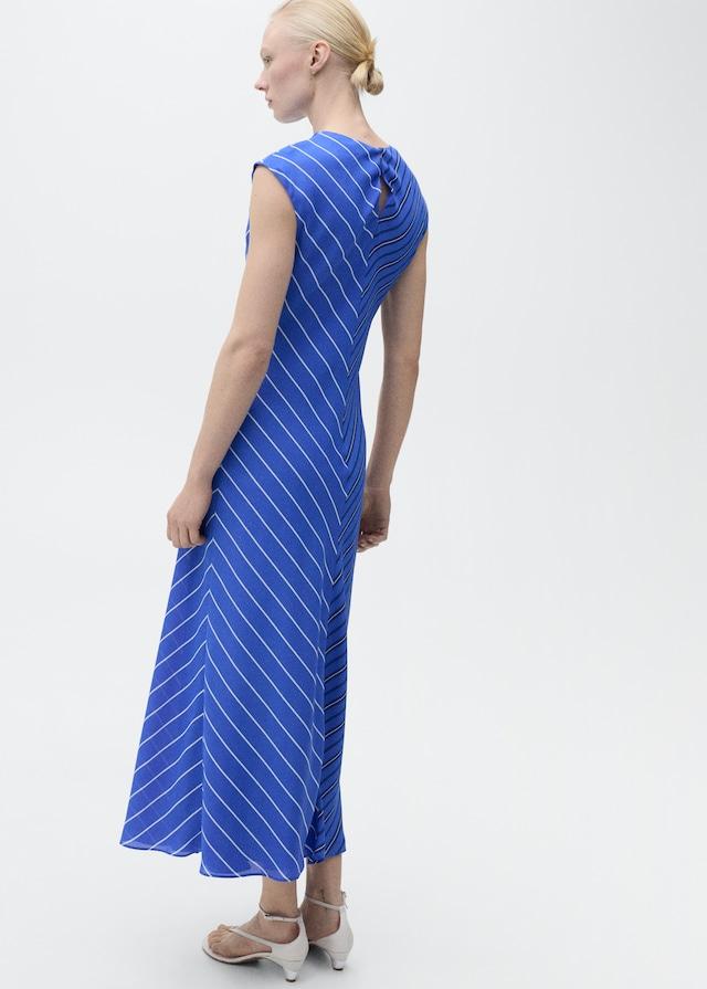 Mango Evasé-Kleid mit kombinierten Streifen Bis zu 60% Rabatt