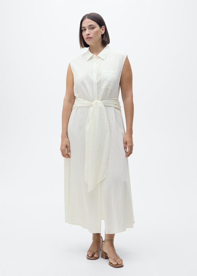 Mango Hemdkleid mit Taillenband Nur für heute