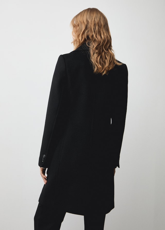 Mango Zweireihiger Midi-Wollmantel Discount Store für neue Produkte