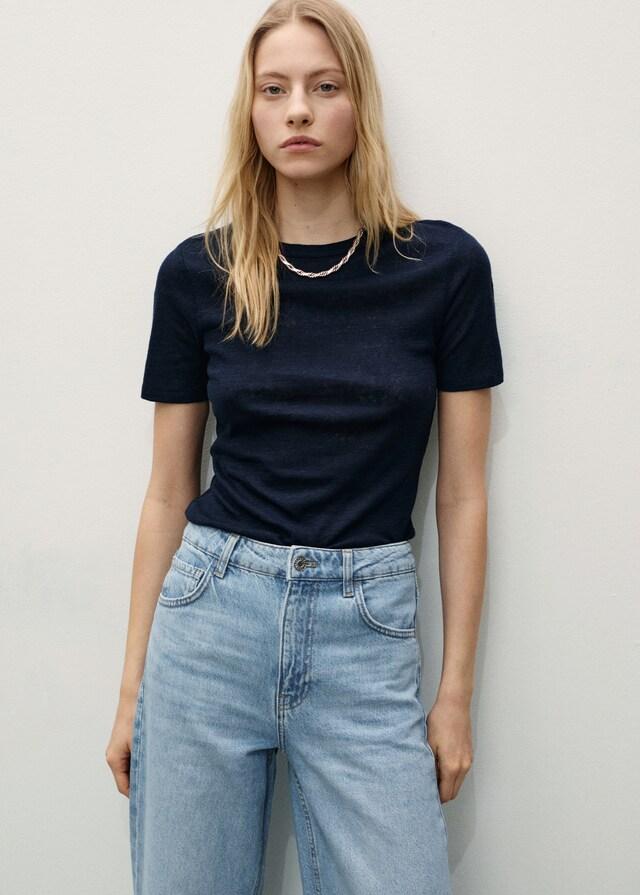 Mango Wideleg-Jeans mit hoher Bundhöhe Danila Clearance-Verkauf