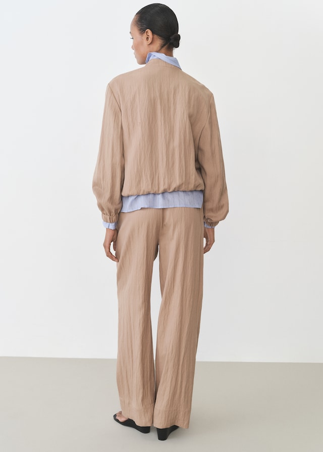 Mango Gerade Lyocell-Hose mit Struktur zollfrei