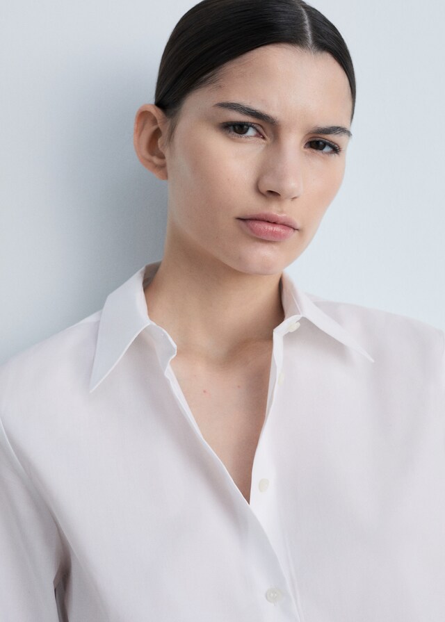 Mango Regular Fit-Hemd aus Baumwoll-Lycell-Gemisch Günstig kaufen