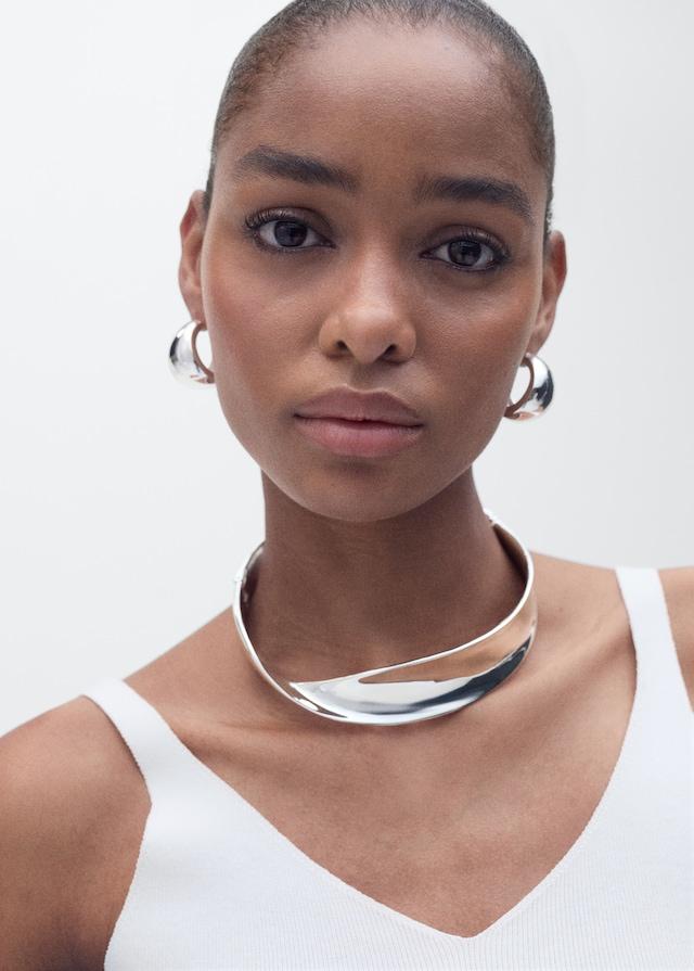 Mango Strick-Top mit V-Ausschnitt Flash Sale