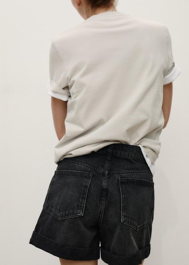 Mango Shorts mit hohem Bund und umgeschlagenem Saum Blitzangebot