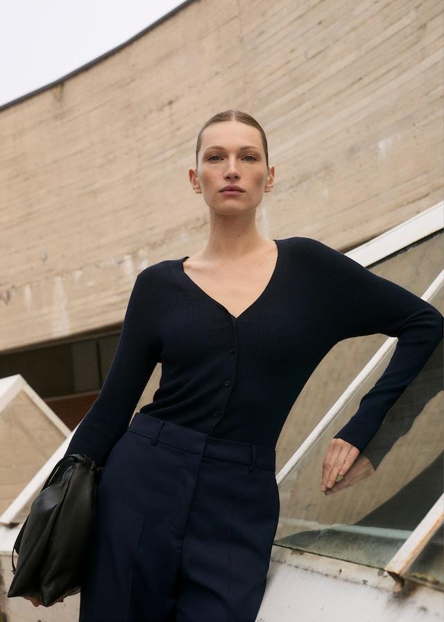 Mango Jumpsuit mit Kontrastoberteil Letzte 2 Tage