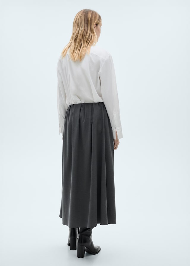 Mango Ausgestellter Faltenrock Fabrik Onlineshop