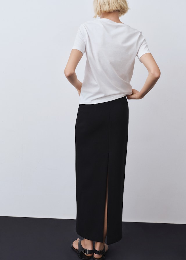 Mango Baumwoll-T-Shirt V-Ausschnitt Black Friday