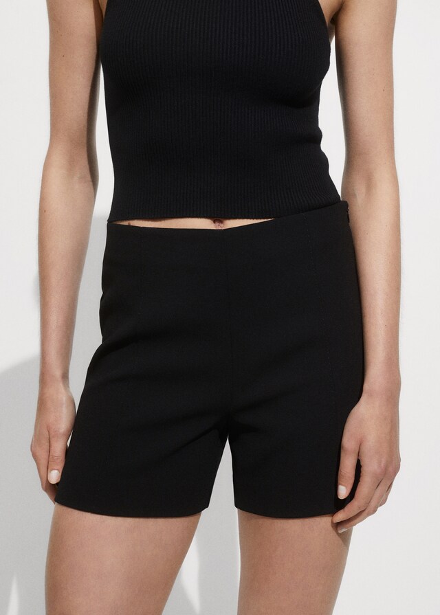 Mango Gerade Shorts mit mittlerer Bundhöhe Jubiläumsangebot