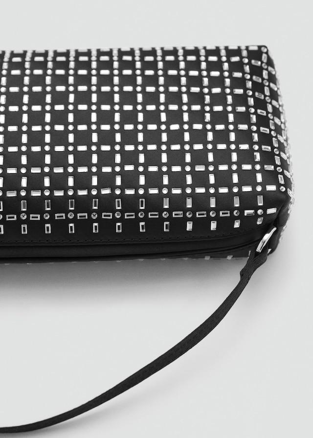 Mango Mini-Bag mit Kristallsteinverzierung Riesige Ersparnisse