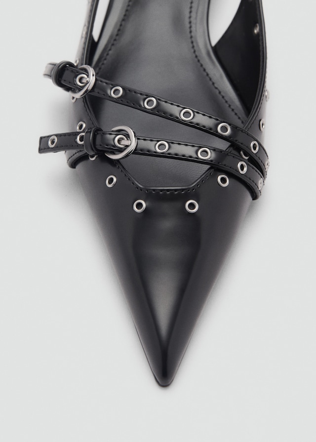 Mango Gestanzte Kitten-Heels Kostenlose Rückgabe