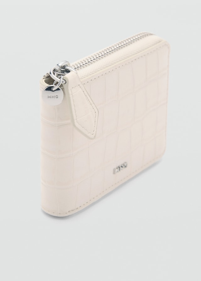 Mango Mini-Brieftasche mit Krokoleder-Effekt Letzte 2 Tage