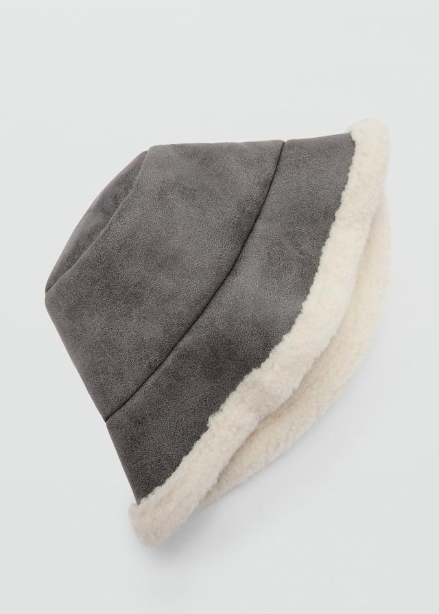 Mango Fischerhut aus Kunstshearling 50% Rabatt mit kostenlosem Versand