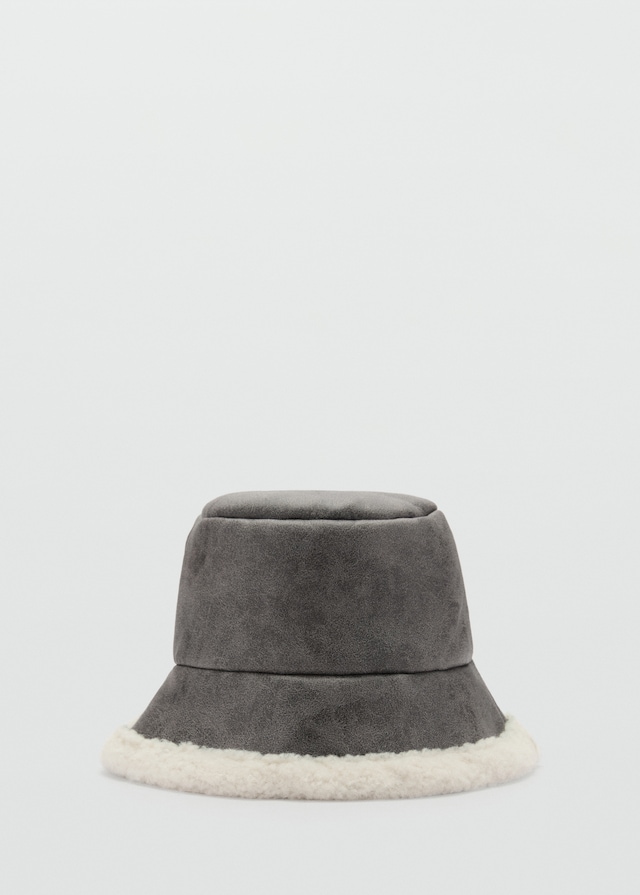 Mango Fischerhut aus Kunstshearling 50% Rabatt mit kostenlosem Versand