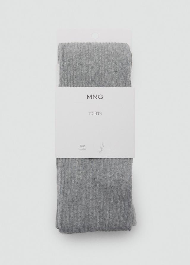 Mango Strumpfhose mit Rippmuster Im Verkauf