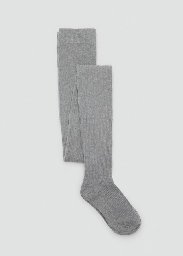 Mango Strumpfhose mit Rippmuster Im Verkauf