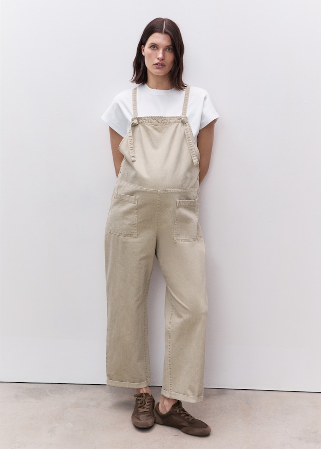 Mango Umstands-Latzhose aus Jeans Kostenloser Versand