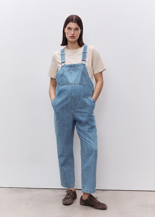 Mango Umstands-Latzhose aus Jeans Fabrik Onlineshop