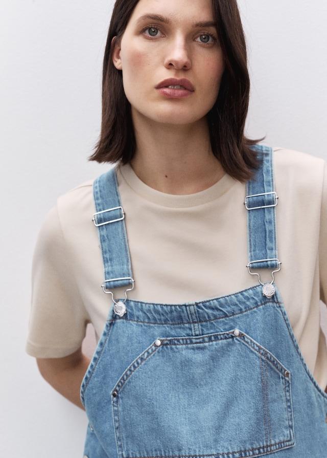 Mango Umstands-Latzhose aus Jeans Fabrik Onlineshop