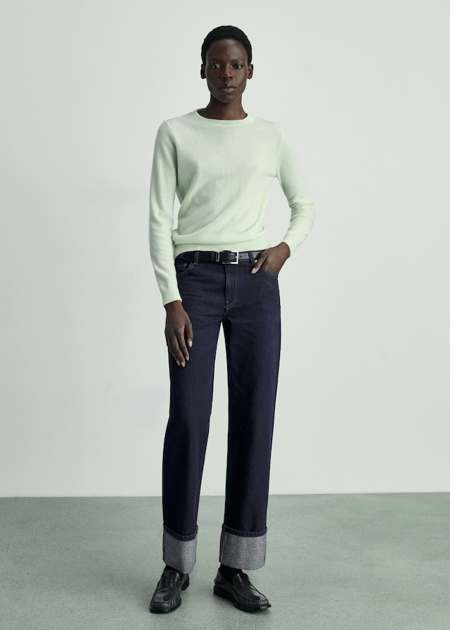 Mango Rinse-Wash-Jeans mit Umschlag Flash Sale