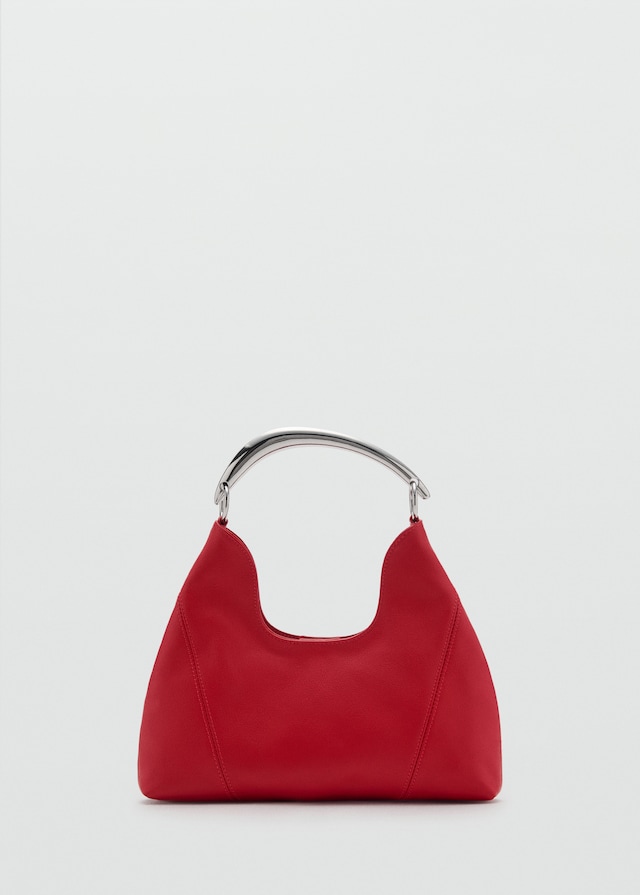 Mango Schultertasche mit Metall-Henkel Top Angebot