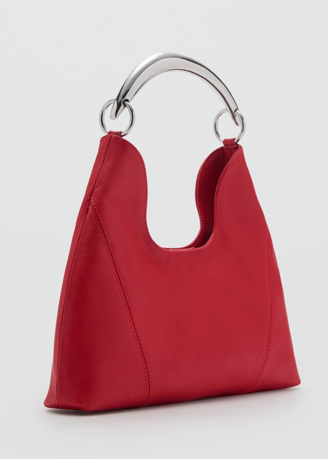 Mango Schultertasche mit Metall-Henkel Top Angebot