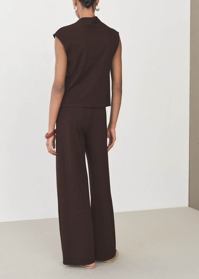 Mango Wideleg-Hose mit Stretchbund Sonderangebot der Fabrik