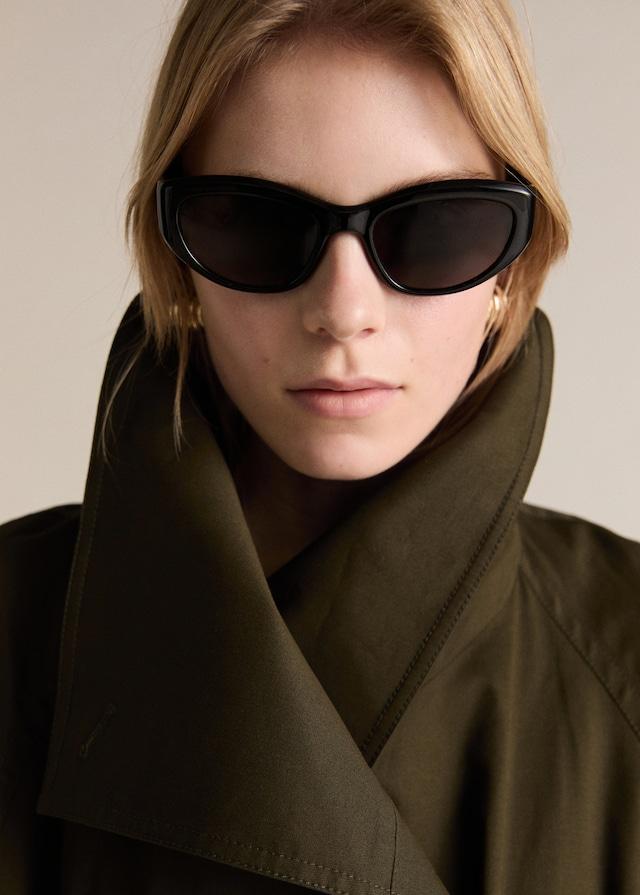 Mango Langer zweireihiger Trenchcoat Clearance-Verkauf