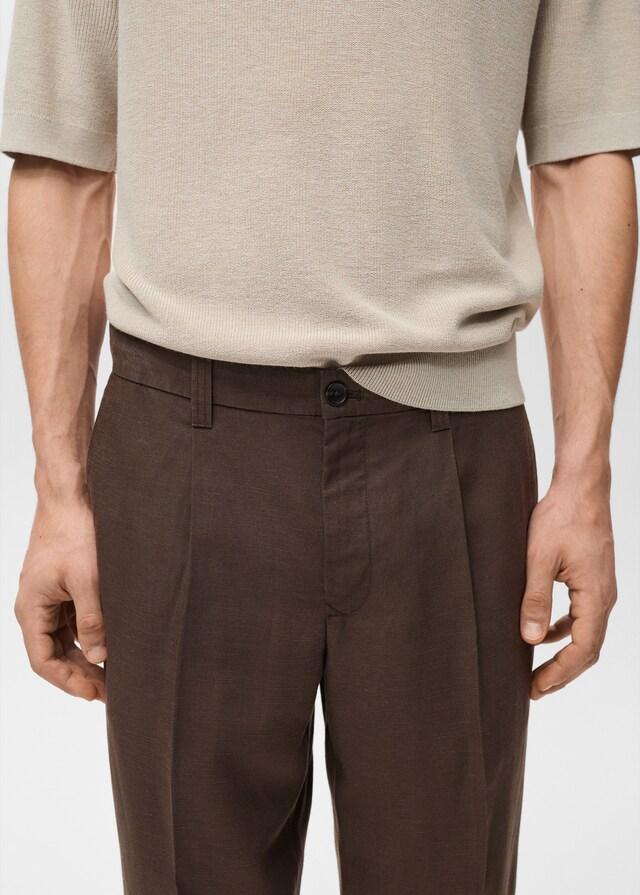 Mango Regular-Fit-Leinenhose Meist gekauft
