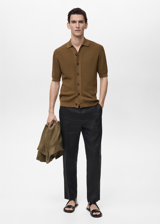 Mango Regular Fit-Hose aus 100 % Leinen Blitzverkäufe