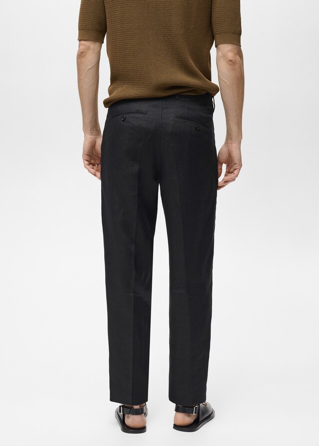 Mango Regular Fit-Hose aus 100 % Leinen Blitzverkäufe