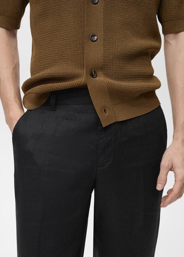 Mango Regular Fit-Hose aus 100 % Leinen Blitzverkäufe