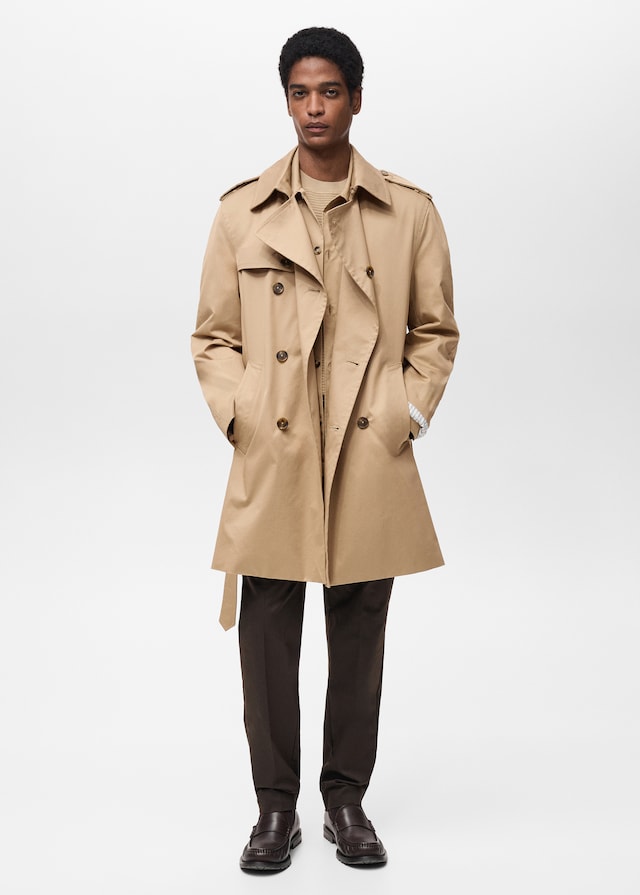 Mango Wasserabweisender Trenchcoat mit Gürtel Cyber Monday