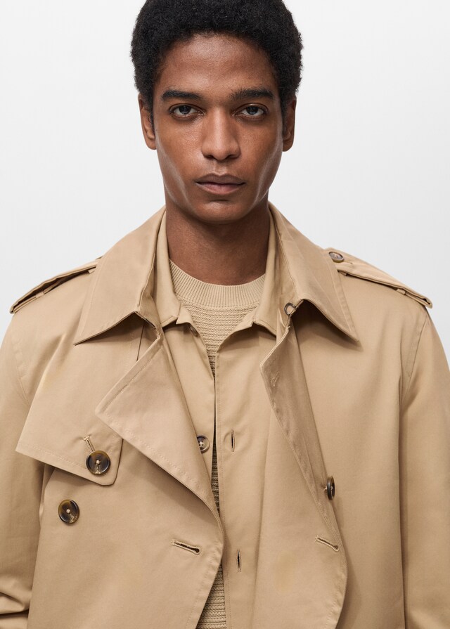 Mango Wasserabweisender Trenchcoat mit Gürtel Cyber Monday