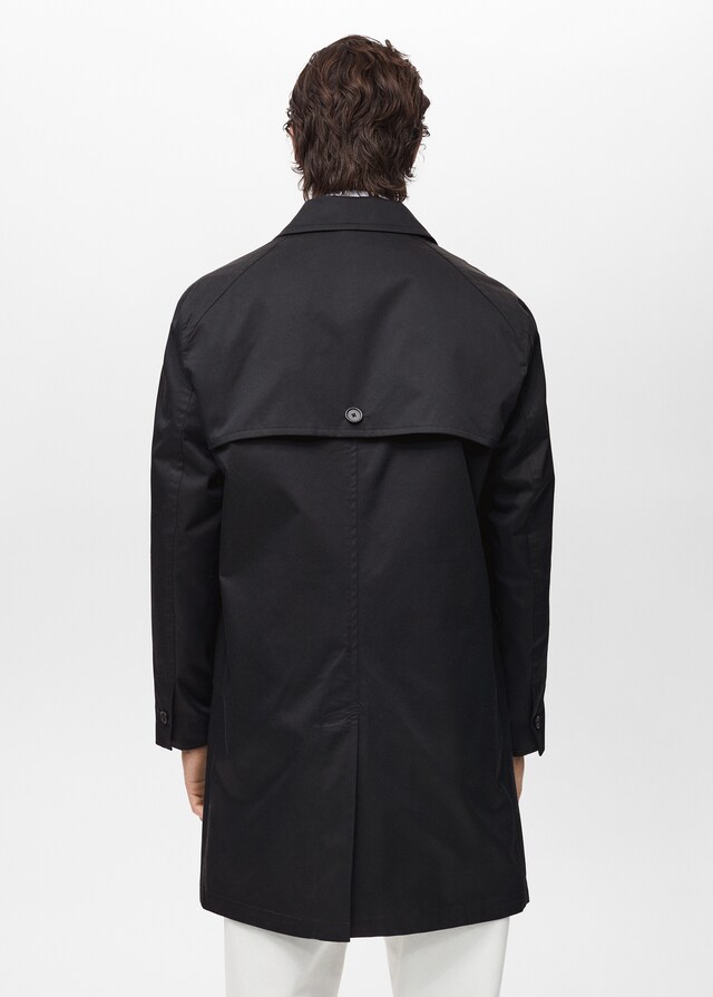 Mango Wasserabweisender Trenchcoat aus Baumwolle Osterangebot