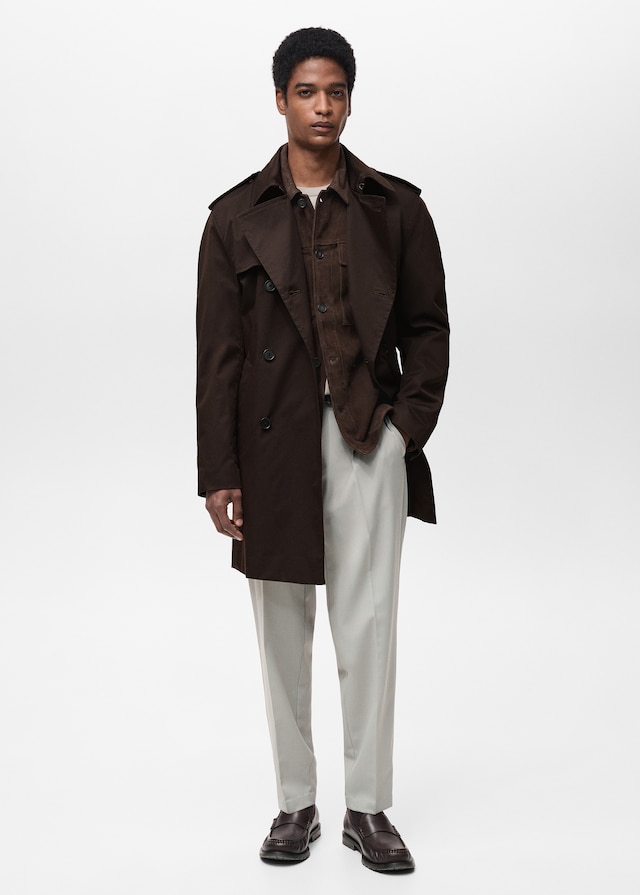 Mango Wasserabweisender Trenchcoat mit Gürtel Muttertagsangebot