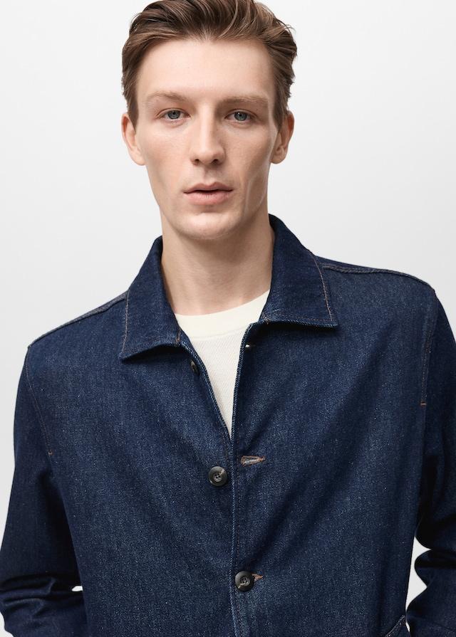 Mango Regular-Fit-Overshirt aus Jeans Jubiläumsangebot