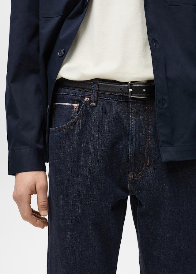 Mango Tapered-Fit-Selvedge-Jeans Online Outlet