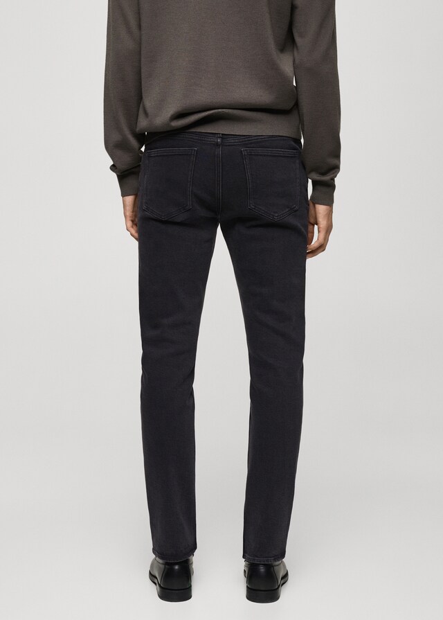 Mango Schwarze Slim Fit Jeans Jan Große Rabatte
