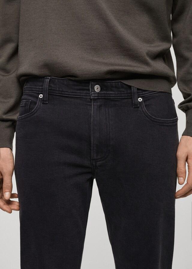 Mango Schwarze Slim Fit Jeans Jan Große Rabatte
