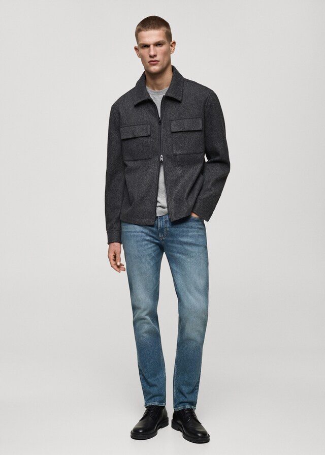 Mango Slim Fit-Jeans Jan im Used-Look mit mittlerer Waschung Neuheiten